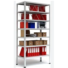 Металлические стеллажи с общей нагрузкой до 750 кг 