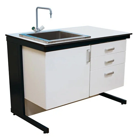 СТОЛ ЛАБОРАТОРНЫЙ СЛ-12 К, (900Н), ТЯ 3, ТД с мойкой