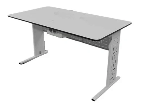 Стол лабораторный двухместный БЕЗ раковины, столешница постформинг 25мм. 1400х600х760 (h)