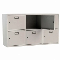 Шкаф для касок 6 ячеек (2 секции по 3 ячейки, 683х1214х350)