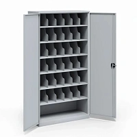 Металлический шкаф для 36 противогазов ХПГ-36, с дверьми (1730x920x380)