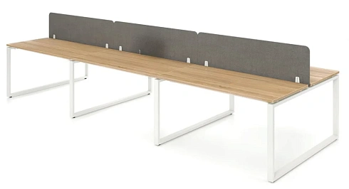 Стол офисный SМ OБ-6 (R55), 4200х1420х750 мм