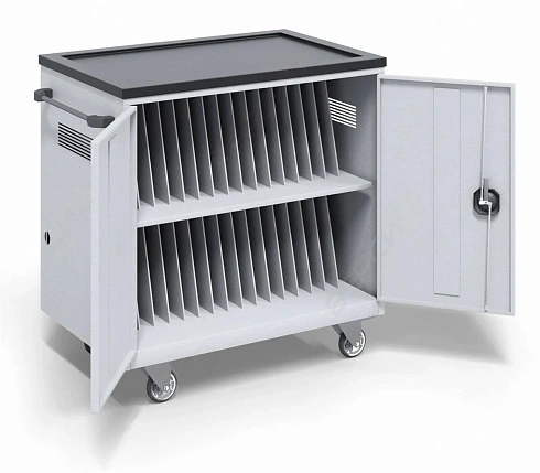 Тележка для хранения 34 ноутбуков без блоков питания (910х912х600)