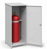 Шкаф для пропановых баллонов ШГБП-04 сварной, усиленный - 1.2 мм (1500x600х550)