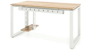 Стол офисный SM O-3 (R55), 1400х700х750 мм с подвесом и кабель-каналом