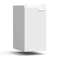 Тумба подвесная дверь левая 400х540х760, высокая, белый металл - СТАЛЬ