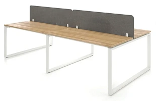 Стол офисный SМ OБ-4 (R55), 2800х1420х750 мм