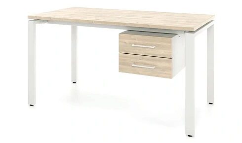 Стол офисный SM П-2 (R55), 1400х700х750 мм с тумбой