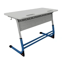 Стол ученический, двухместный, регулируемый 1200х500х700/760 (h)