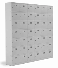 Шкаф для касок 42 ячейки (6 секций по 7 ячеек, 2300х2400х350)