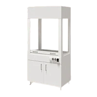Шкаф вытяжной демонстрационный лабораторный с раковиной 1200х700х2200(h), столешница HPL 16 мм