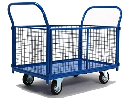 Тележка платформенная с сетчатыми бортами ТПБ-С 1000х800