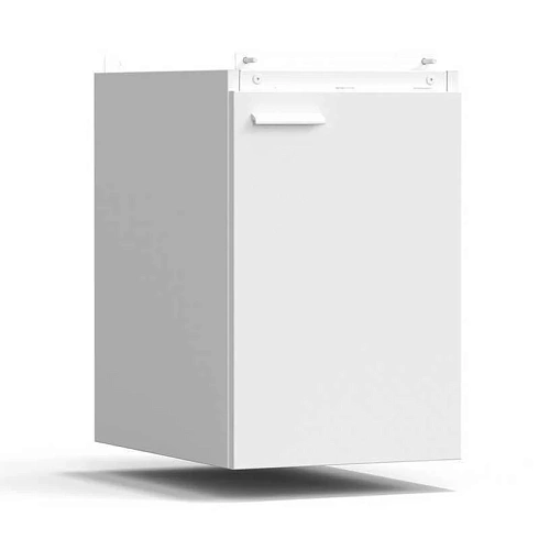 Тумба подвесная дверь правая 400х540х610 мм, средняя, белый металл - СТАЛЬ