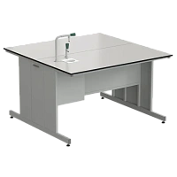 Стол островной с подводом воды 1500х1500х900 мм (1 комплект)