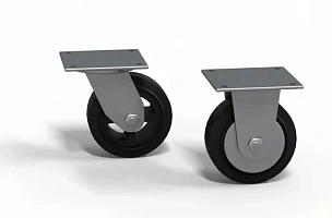 Комплект колёс d 125 мм (2 поворотных, 2 неповоротных)