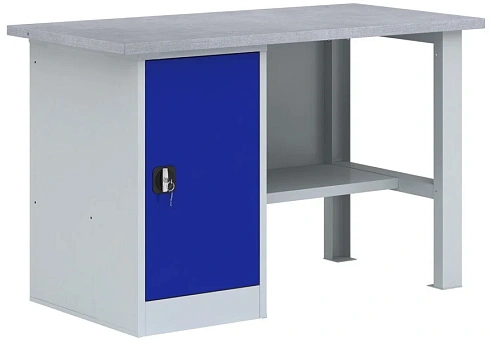 Однотумбовый металлический верстак ВП-2/1,6