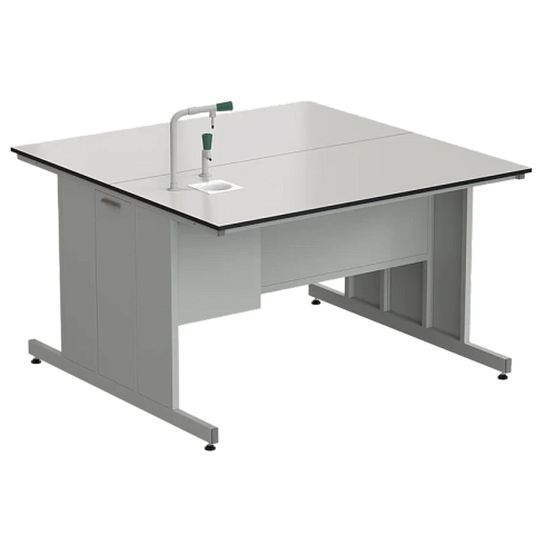 Стол островной с подводом воды 1500х1500х900 мм (1 комплект)