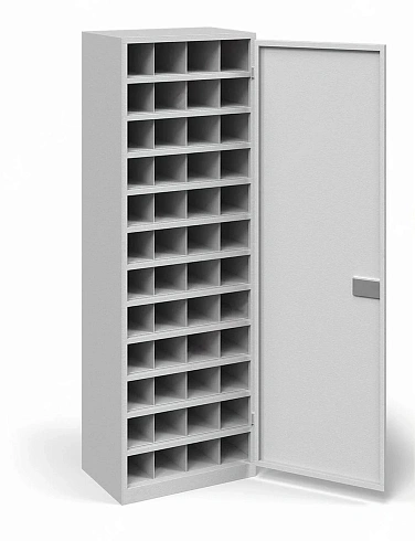 Металлический шкаф для 48 СИЗ ХПГ-48-600, с дверью (1800x600x400)