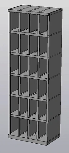 Шкаф для противогазов, СИЗ - 24 ячеек