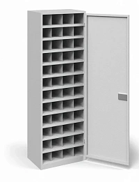 Металлический шкаф для 48 СИЗ ХПГ-48-600, с дверью (1800x600x400)