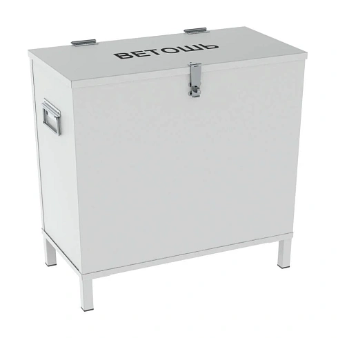 Контейнер металлический для ветоши на ножках ДВ-580 (700х580х300)
