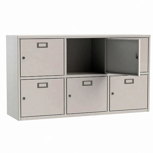 Шкаф для касок 6 ячеек (2 секции по 3 ячейки, 683х1214х350)