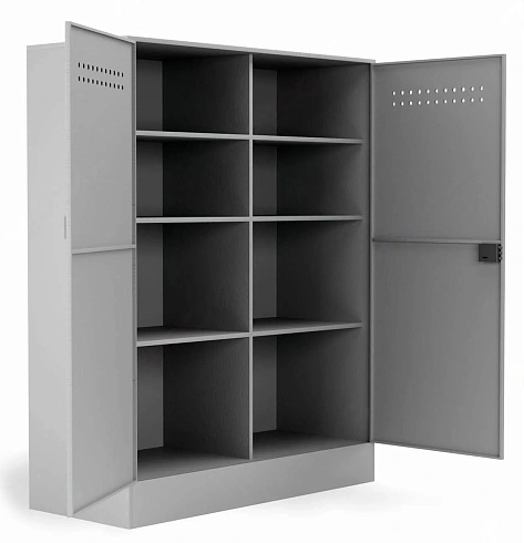 Шкаф для хранения бронежилетов и касок усиленный БРК-8 (2000х1565х650)