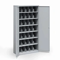 Металлический шкаф для 35 противогазов ХПГ-35, с дверьми (1730х870х380)