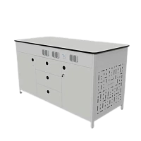 Стол демонстрационный лабораторный без раковины 1800х750х900(h), столешница постформинг 25 мм